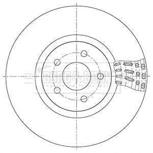 Borg & Beck - BRAKE DISC PAIR - BBD5348 - Fits: Ford Kuga 03/13-