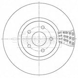 Borg & Beck - BRAKE DISC PAIR - BBD5348 - Fits: Ford Kuga 03/13-