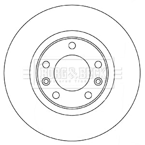 Borg & Beck - BRAKE DISC PAIR - BBD5350 - Fits: Citroen C4 Picasso 02/13-