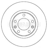 Borg & Beck - BRAKE DISC PAIR - BBD5350 - Fits: Citroen C4 Picasso 02/13-