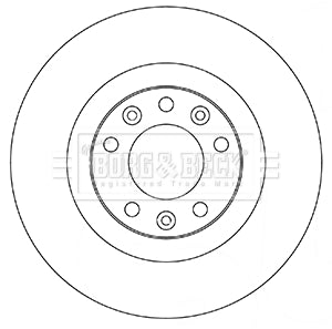Borg & Beck - BRAKE DISC PAIR - BBD5356 - Fits: Citroen C4 Picasso II 02/13-