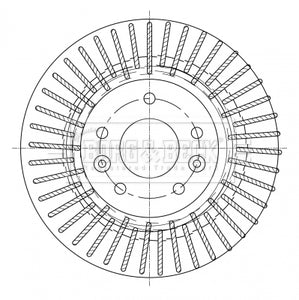 Borg & Beck - BRAKE DISC PAIR - BBD5363 - Fits: Nissan Qashqai 02/14-