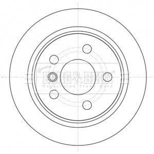 Borg & Beck - BRAKE DISC PAIR - BBD5426 - Fits: Mini One,Cooper(F55,56)07/14-