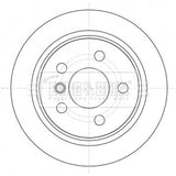 Borg & Beck - BRAKE DISC PAIR - BBD5426 - Fits: Mini One,Cooper(F55,56)07/14-