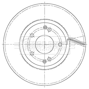 Borg & Beck - BRAKE DISC PAIR - BBD5447 - Fits: Ssangyong Korando 2.0e XDi 10-