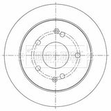 Borg & Beck - BRAKE DISC PAIR - BBD5452 - Fits: Ssangyong Korando 2.0 FWD 11-