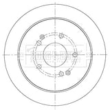 Borg & Beck - BRAKE DISC PAIR - BBD5453 - Fits: Ssangyong Korando 2.04x4 4/12-