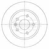 Borg & Beck - BRAKE DISC PAIR - BBD5464 - Fits: GM Astra K, VII 06/15-