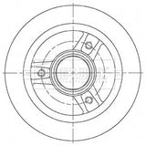 Borg & Beck - BRAKE DISC SINGLE - BBD5475S - Fits: Renault Twizy 04/12-