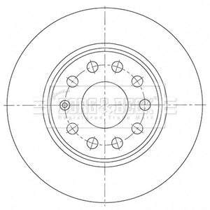 Borg & Beck - BRAKE DISC PAIR - BBD5526 - Fits: Q2,Ateca,Karoq,T-Roc 10/16-