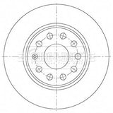 Borg & Beck - BRAKE DISC PAIR - BBD5526 - Fits: Q2,Ateca,Karoq,T-Roc 10/16-