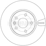 Borg & Beck - BRAKE DISC PAIR - BBD5544 - Fits: "Astra K, VII 15"" 06/15-"