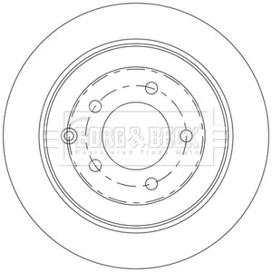 Borg & Beck - BRAKE DISC PAIR - BBD5565 - Fits: Tucson, Sportage Less Electric H/B 05/15-