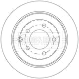 Borg & Beck - BRAKE DISC PAIR - BBD5565 - Fits: Tucson, Sportage Less Electric H/B 05/15-