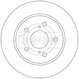 Borg & Beck - BRAKE DISC PAIR - BBD5585 - Fits: Corolla 10/18-