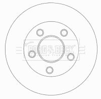 Borg & Beck - BRAKE DISC SINGLE - BBD5772S - Fits: Ren. Traffic.Opel Vivaro 01-