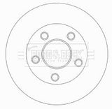 Borg & Beck - BRAKE DISC SINGLE - BBD5772S - Fits: Ren. Traffic.Opel Vivaro 01-