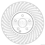 Borg & Beck - BRAKE DISC SINGLE - BBD5811S - Fits: Mercedes C-Class W204 S204 07-