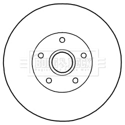 Borg & Beck - BRAKE DISC SINGLE - BBD5838S - Fits: Renault Megane 08-