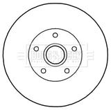 Borg & Beck - BRAKE DISC SINGLE - BBD5838S - Fits: Renault Megane 08-