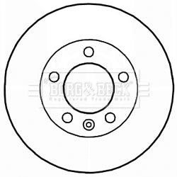 Borg & Beck - BRAKE DISC SINGLE - BBD5941S - Fits: Renault Master 2.3 dCi 01/10-