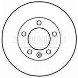 Borg & Beck - BRAKE DISC SINGLE - BBD5941S - Fits: Renault Master 2.3 dCi 01/10-