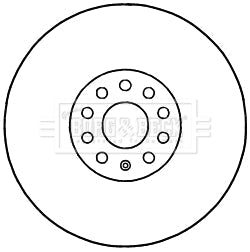 Borg & Beck - BRAKE DISC SINGLE - BBD5963S - Fits: VW Passat 08/10-