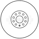 Borg & Beck - BRAKE DISC SINGLE - BBD5963S - Fits: VW Passat 08/10-
