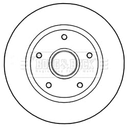 Borg & Beck - BRAKE DISC SINGLE - BBD5966S - Fits: Renault Scenic 09/06-