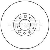 Borg & Beck - BRAKE DISC SINGLE - BBD5969S - Fits: Peugeot 508 11/10-