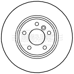 Borg & Beck - BRAKE DISC SINGLE - BBD6027S - Fits: BMW X3(F25) x drive 09/10-