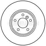 Borg & Beck - BRAKE DISC SINGLE - BBD6027S - Fits: BMW X3(F25) x drive 09/10-