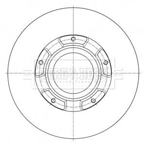 Borg & Beck - BRAKE DISC SINGLE - BBD6073S - Fits: Ford Transit 2.2 TDCi 05/14-