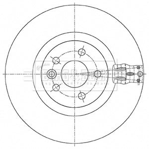 Borg & Beck - BRAKE DISC SINGLE - BBD6086S - Fits: LR Discovery Sport 2.2D 12/14-