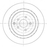 Borg & Beck - BRAKE DISC SINGLE - BBD6094S - Fits: Infiniti FX30,37,50 10/09-