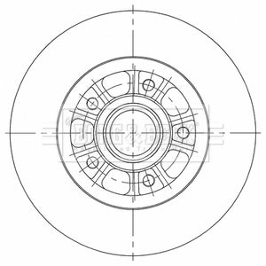 Borg & Beck - Brake Disc Single - BBD6117S - Fits: GM Vivaro, Trafic 1.6dCi 05/14 - Onwards