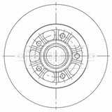 Borg & Beck - Brake Disc Single - BBD6117S - Fits: GM Vivaro, Trafic 1.6dCi 05/14 - Onwards