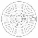 Borg & Beck - BRAKE DISC SINGLE - BBD6126S - Fits: Renault Megane 2.0 Tce 05/09-