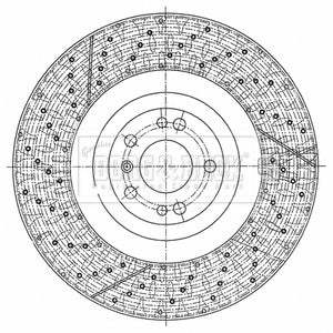 Borg & Beck - BRAKE DISC SINGLE - BBD6127S - Fits: MB M Class(W166)63 AMG 11/11-