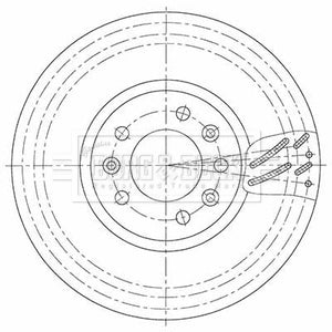 Borg & Beck - BRAKE DISC SINGLE - BBD6138S - Fits: PSA Dispatch, Expert 04/16-