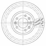 Borg & Beck - BRAKE DISC SINGLE - BBD6138S - Fits: PSA Dispatch, Expert 04/16-