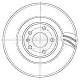 Borg & Beck - BRAKE DISC SINGLE - BBD6147S - Fits: Audi A4 (PR.1LE,1LF) 05/15-