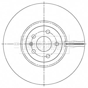 Borg & Beck - BRAKE DISC SINGLE - BBD6165S - Fits: "S90, V90 18"" 03/16-"