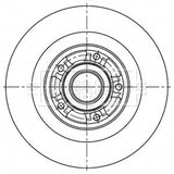 Borg & Beck - BRAKE DISC SINGLE - BBD6167S - Fits: Megane III 2.0 Tce, RS 05/09-