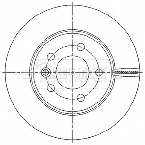 Borg & Beck - BRAKE DISC SINGLE - BBD6185S - Fits: Crafter 2.0 Tdi (1LA,1LB) 10/16-