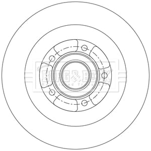 Borg & Beck - BRAKE DISC SINGLE - BBD6231S - Fits: Scenic, Grand Scenic 09/16-