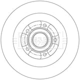 Borg & Beck - BRAKE DISC SINGLE - BBD6231S - Fits: Scenic, Grand Scenic 09/16-