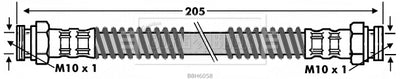 Borg & Beck - BRAKE HOSE - BBH6058 - Fits: Citroen C15, Peugeot 305 78-
