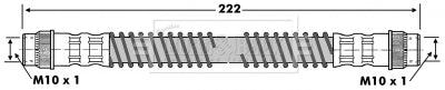 Borg & Beck - BRAKE HOSE - BBH6256 - Fits: Cit AX,Saxo,Peugeot 106