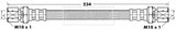 Borg & Beck - BRAKE HOSE - BBH6340 - Fits: GM Astra,SAAB 9-5,Daewo Espero